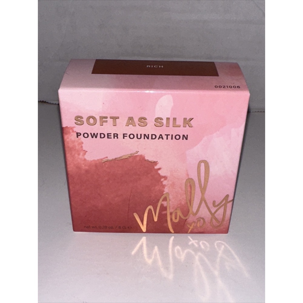 Mally Beauty Soft As Silk‎ Powder Foundation Rich 0.28oz NIB Skin Blurring